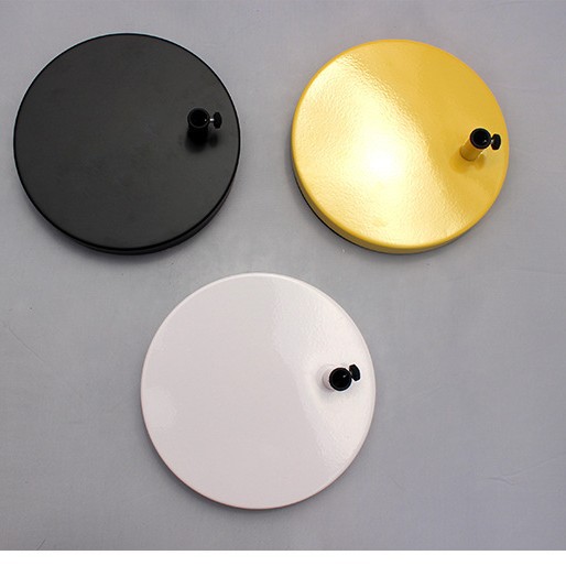 Neutral Large Base 190mm Round Chassis White Black Yellow American Metal Table Lamp Base Wholesale