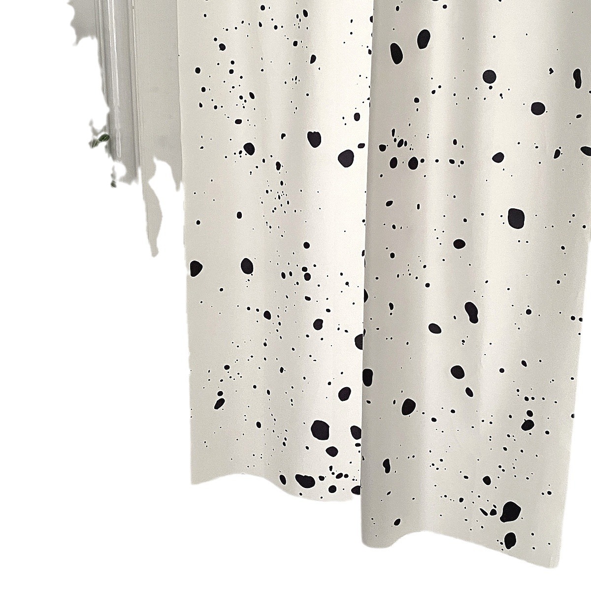 Black and white contrast color splash ink door curtain tablecloth curtain background cloth student desk inkjet retro creative home soft outfit