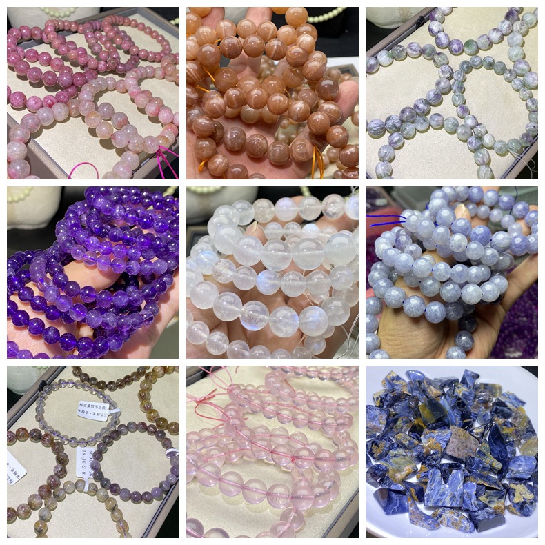 Natural Amethyst Bracelet Shujulei Tourmaline Super Seven Gold Peter Sea Pattern Citrine Lavender Women's Bracelet