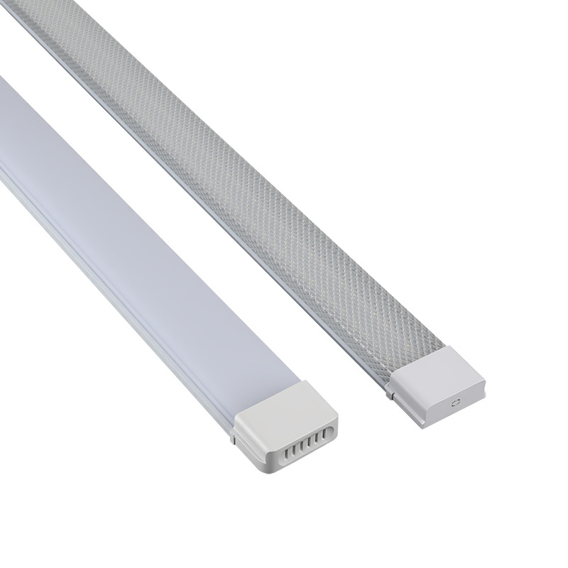 Three-Proof Led Strip Light Integrated Fluorescent Tube Square Prism Cover Ceiling Household Strip 1.2m Bracket Light