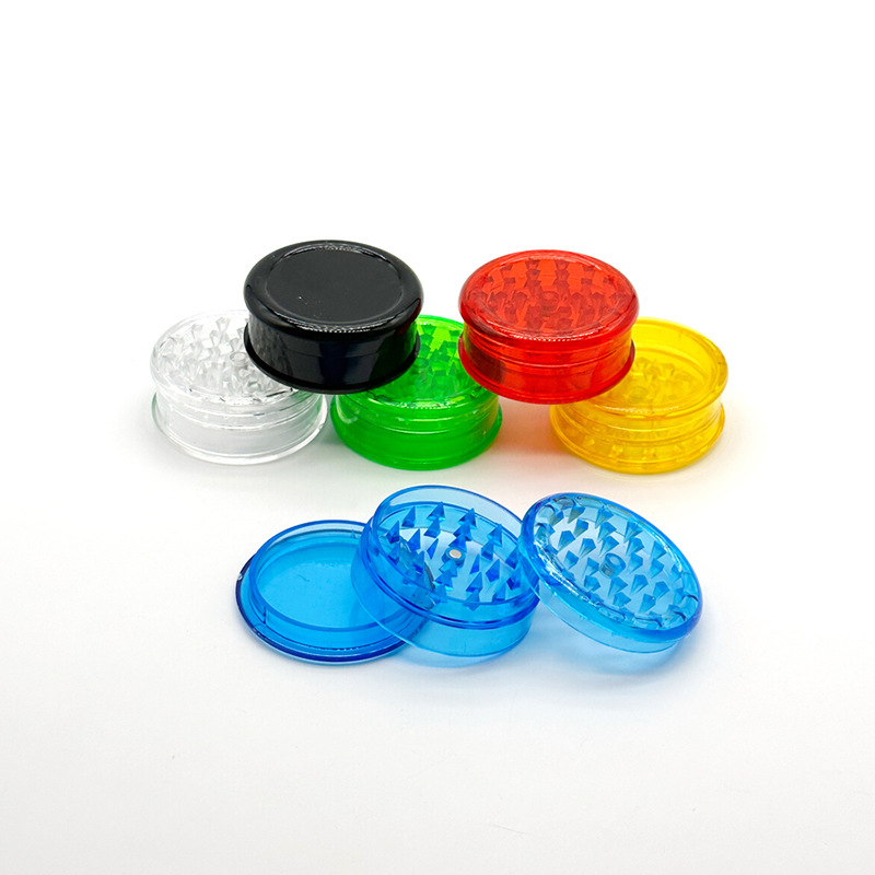 Colorful Simple Cigarette Grinder Cross-Border Hot Supply Plastic Cigarette Grinder Manufacturer Grinder Can Add Logo Tobacco Wires