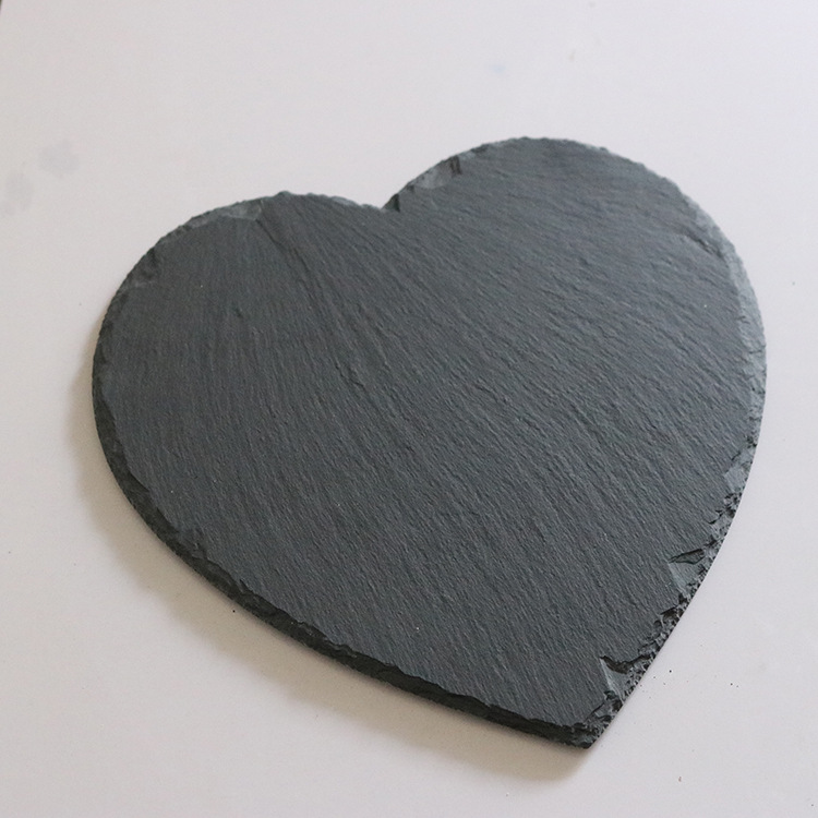 Star manufacturers supply slate plate cheese plate slate coaster heart plate heart