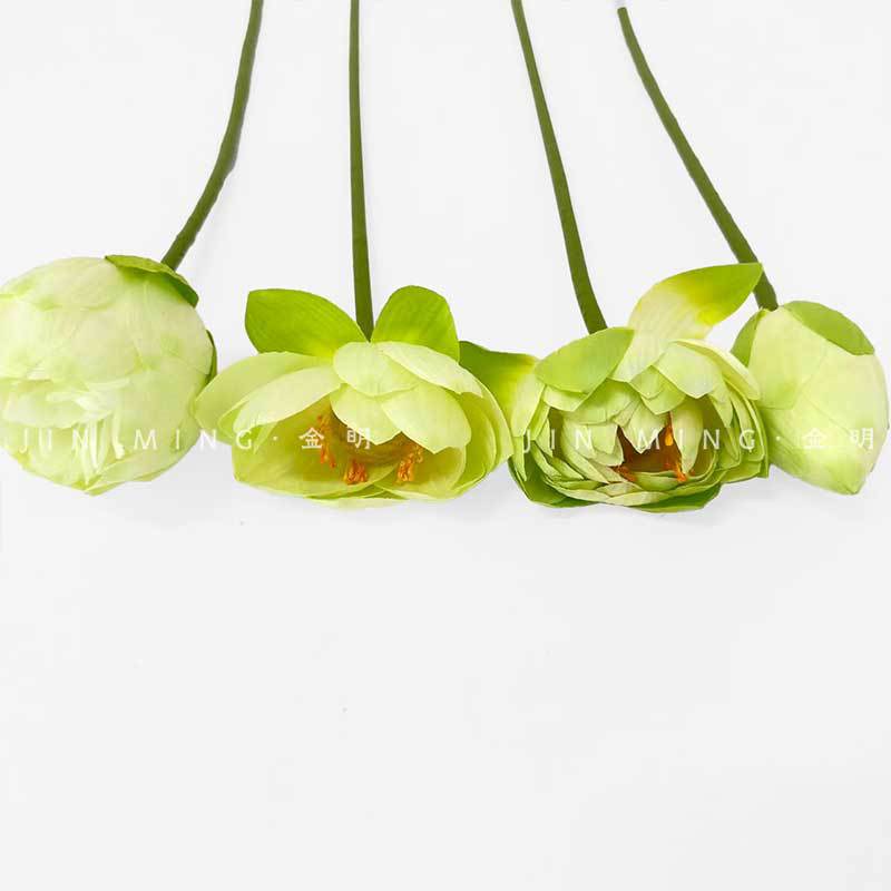 Chinese-Style Simulated Fake Flower, Large Lotus, Lotus Leaf, Lotus Pod, Living Room Coffee Table, Desktop for Buddha Lotus, Single Simulated Flower Lotus