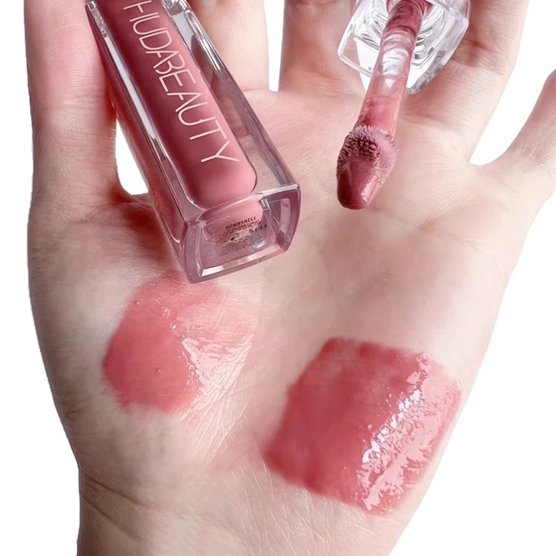 Foreign Trade Hudabeauty Makeup Lip Gloss Moisturizing Non-Stick Lipstick Long-Lasting Non-Smudge Mirror-Like Moisturizing Lipstick