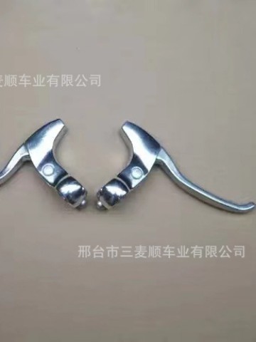 T aluminum alloy bicycle brake handle brake old-fashioned handle handle handle retro silver brake handle folding bike mountain bike