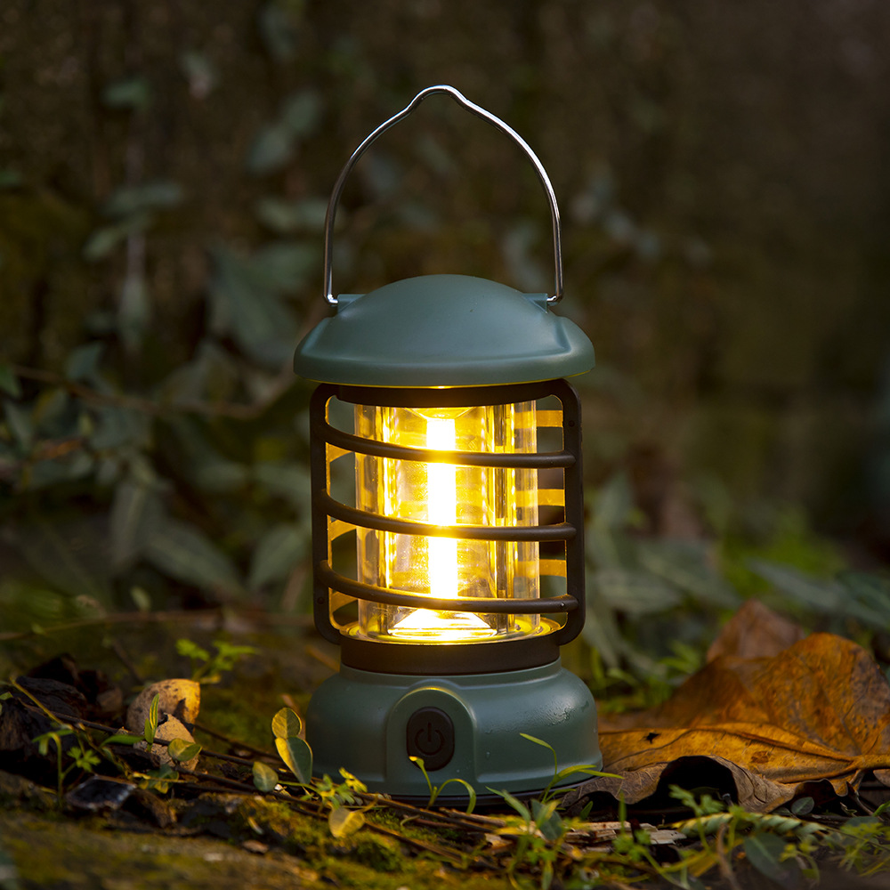 Outdoor Camping Lamp, Retro Camping Lamp, Atmospheric Tent Lamp, Rechargeable Camp Lamp, Outdoor Lamp, Lighting Hanging Lamp, Portable Lamp