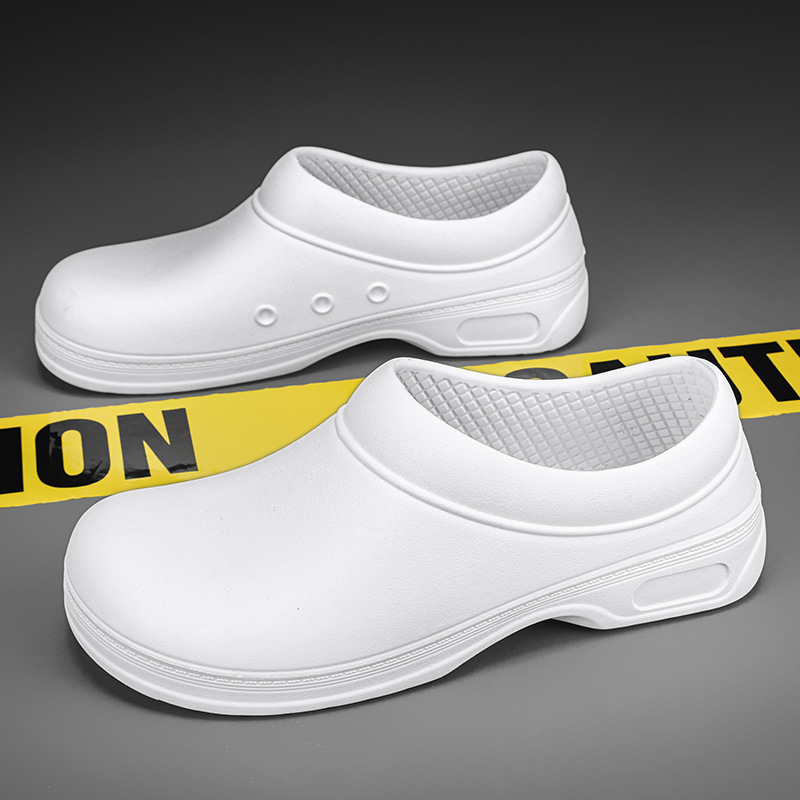 New Chef Shoes Non-slip Kitchen Shoes Work Shoes Oil-proof Waterproof Catering Kitchen Hotel Shoes Rain Shoes Men's 129