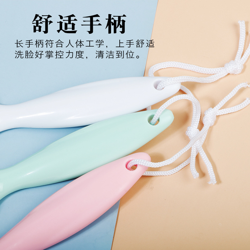 Silicone Handle Brush Face Brush 3D Manual Cleanser Cleaning Pore Blackhead Silicone Cleansing Brush Wholesale