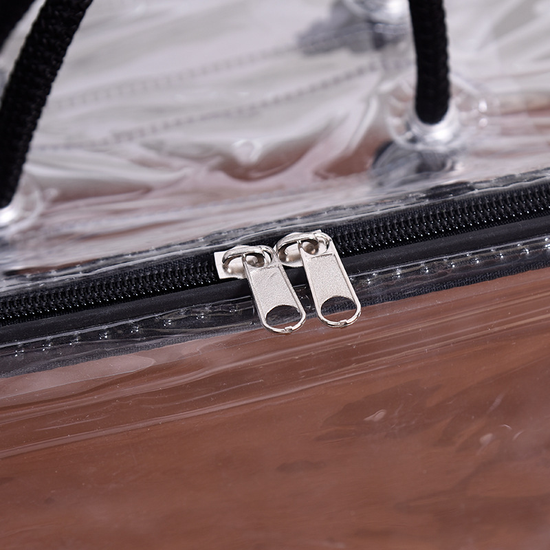 Pvc Transparent Home Textile Packaging Bag Custom Blanket Quilt Pillow Storage Dust Bag Steel Wire Bag Customization