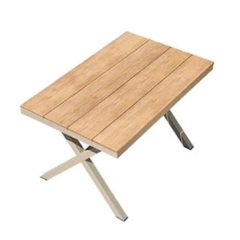 Outdoor table and chair plastic wood furniture courtyard dining table outdoor balcony table and chair dining room outdoor chair armrest leisure chair