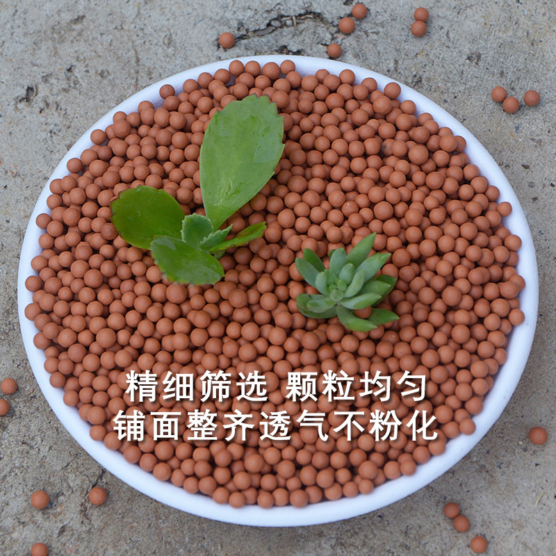 Plant Pad Ceramsite Flowerpot Pavement with Soil Solid Particles Maifanite Ceramsite Mineralized Ball Soilless Culture Substrate