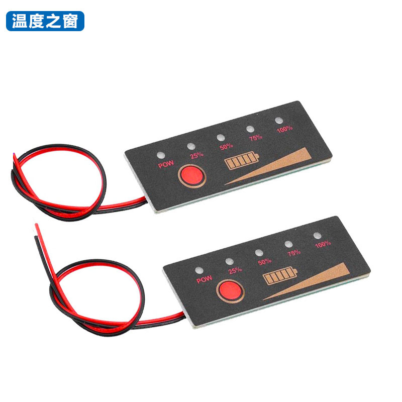 3 Strings of 12V Lithium Battery Board Reverse Connection Function Embedded Waterproof Power Display 11.1V 12.6V