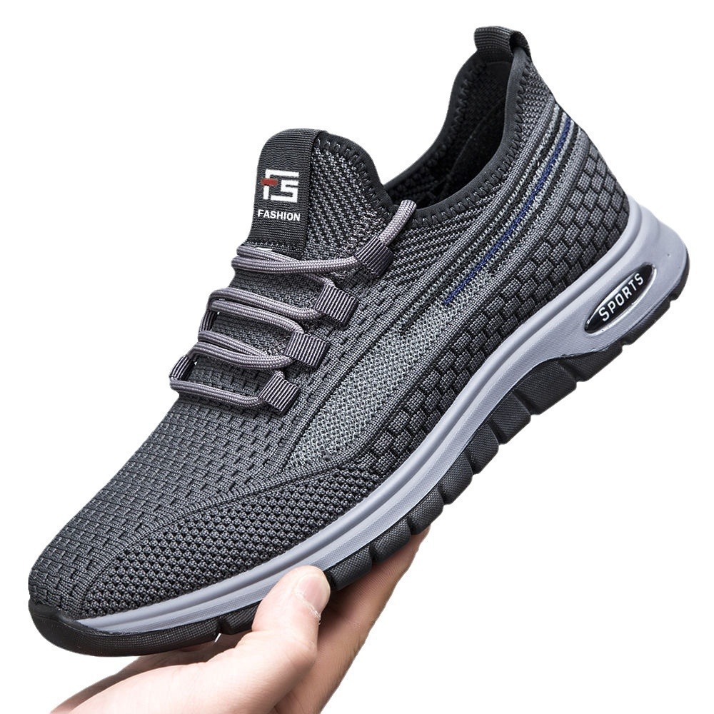 Men's Shoes, Sports Shoes, New Breathable Mesh Shoes, Men's Casual Sports Walking Shoes, Soft-Soled Shoes for Middle-Aged and Elderly Dads, Foreign Trade