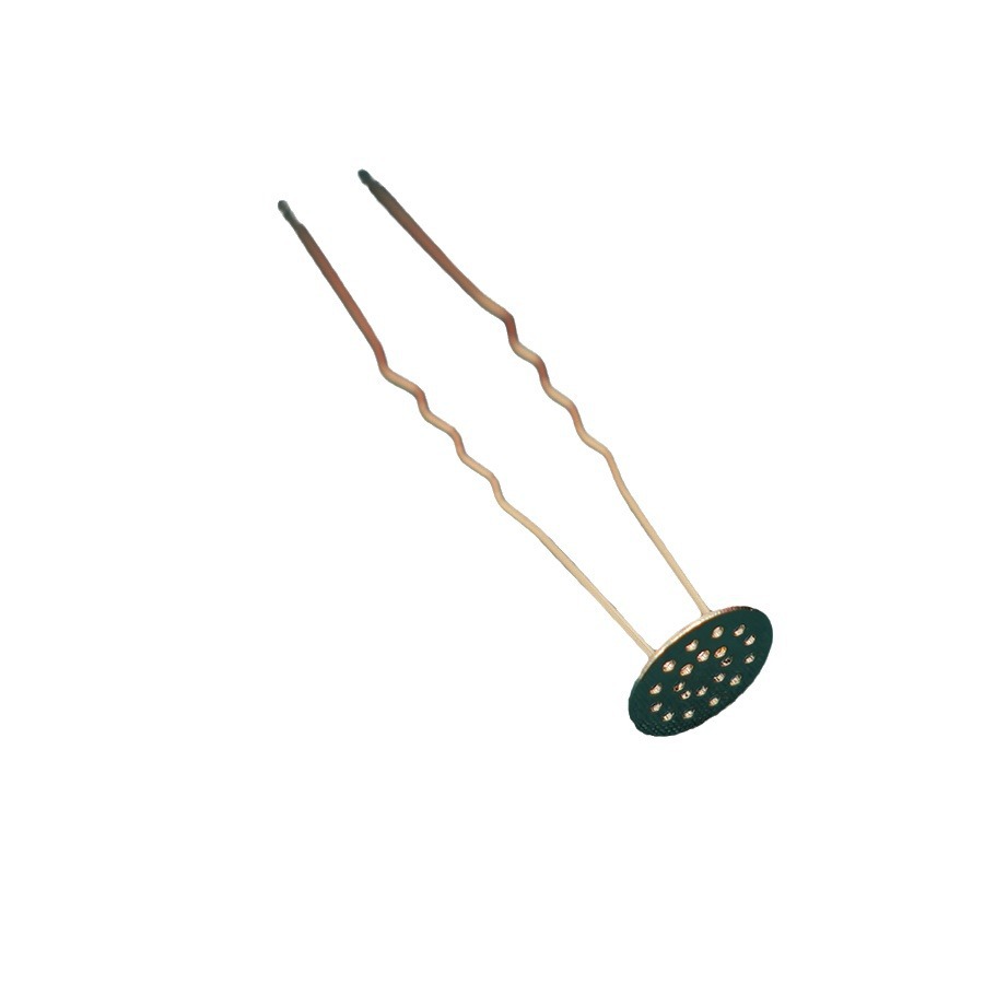 Alloy Electrophoresis High Color-retaining Iron Mesh Wavy U-shaped Small Hairpin Hair Nippon DIY Antique Hanfu Hollow Top Hairpin