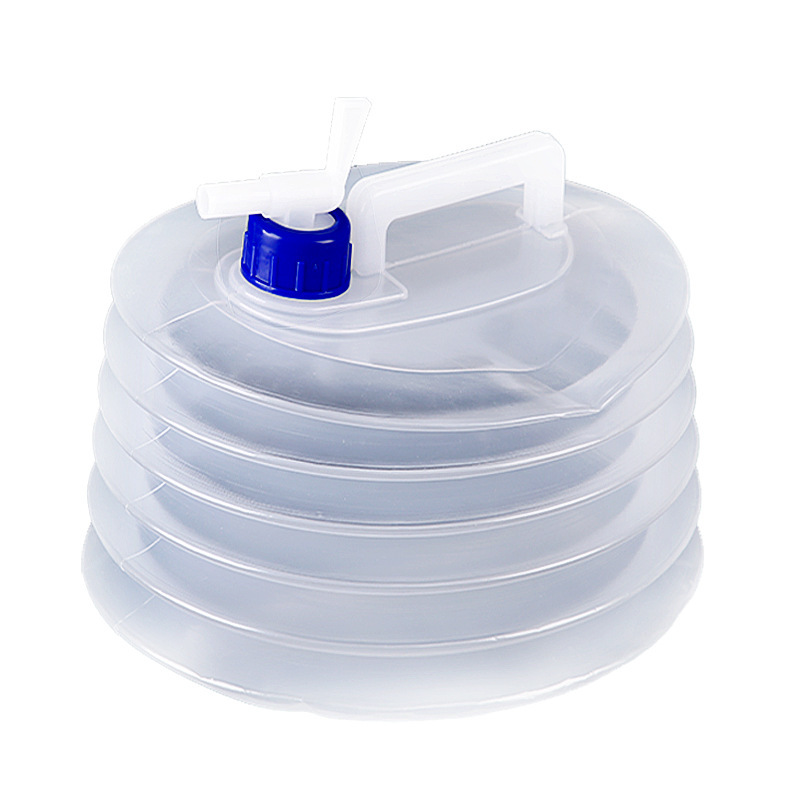 Outdoor Car Folding Bucket Kettle for Spring Water Storage Large Capacity Portable Food Grade with Faucet for Household Water Storage