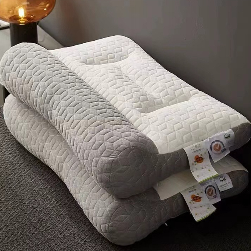 Anti-Traction Latex Pillow Core Cervical Spine Pillow Home Students Sleep Peacefully Adult Pillow Core Manufacturer Spot Wholesale