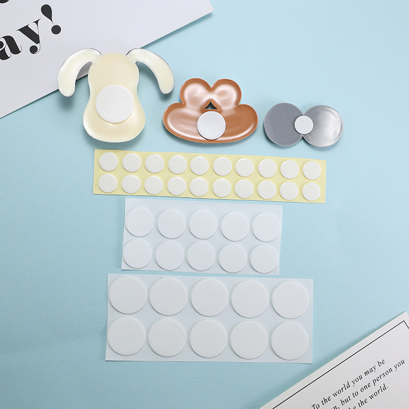 10 мм круглые двусторонние резиновые аксессуары, двусторонний клей