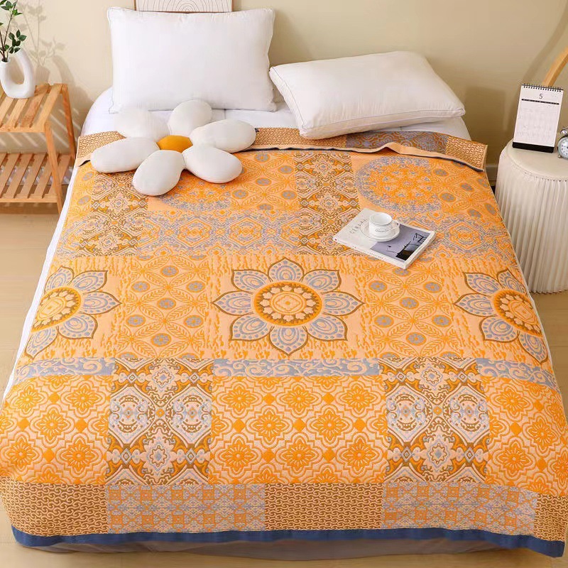 Factory direct six-layer gauze adult towel quilt air conditioning quilt as blanket summer quilt