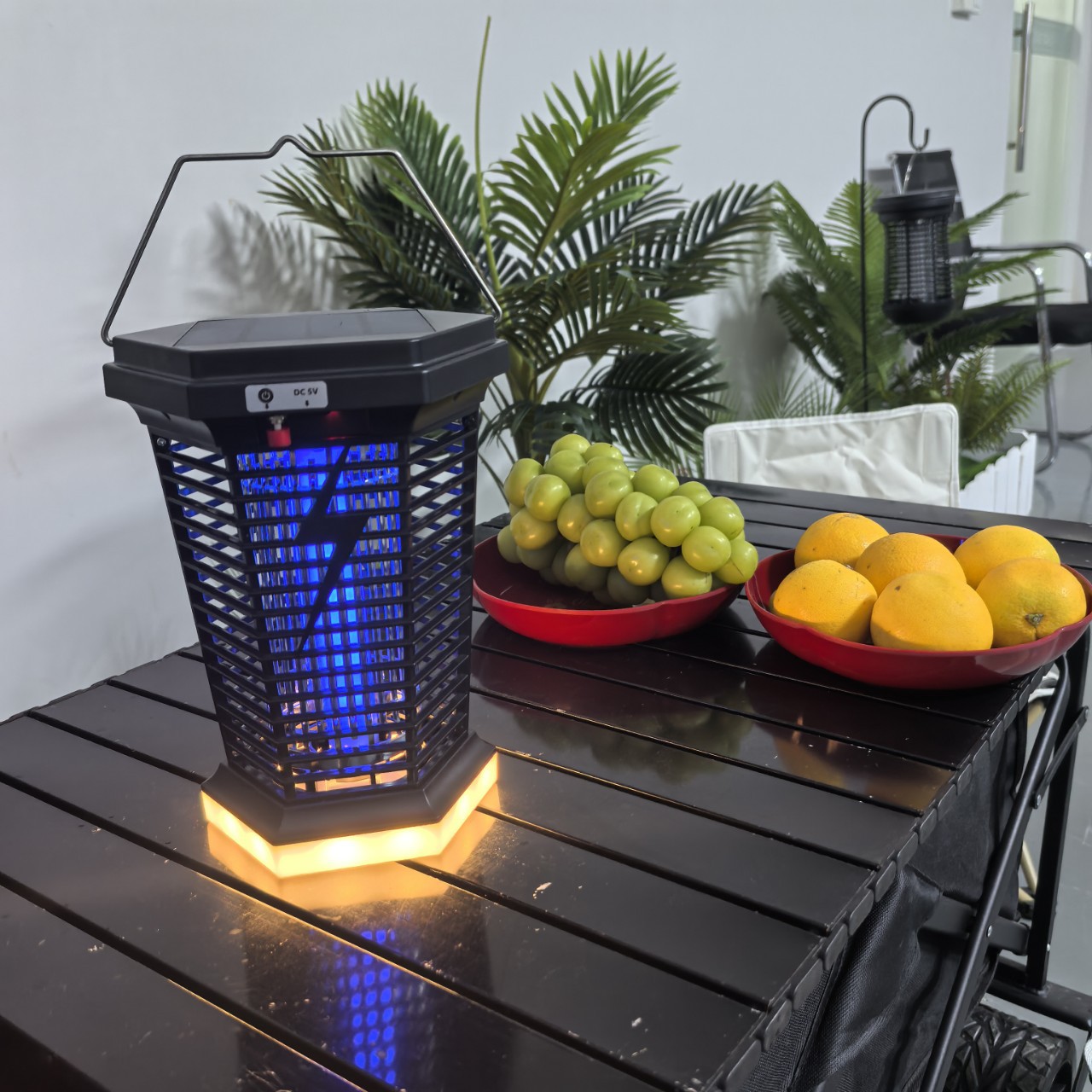 Новая солнечная лампа-убийца комаров Lingtuo + кемпинговая лампа + газонная лампа, три в одном, USB перезаряжаемая