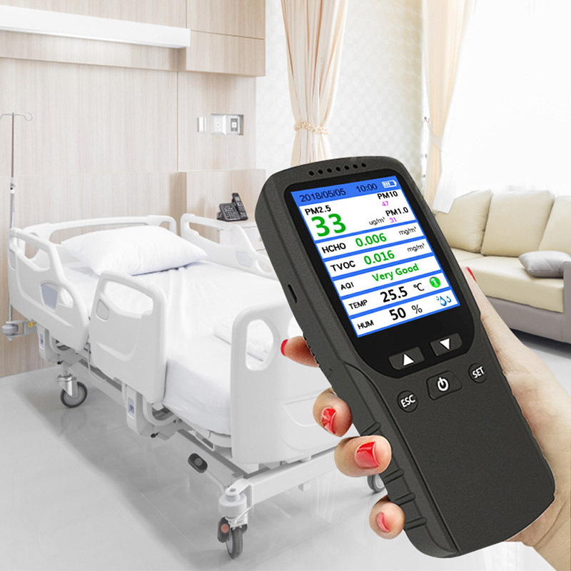 Household Indoor High-Precision Haze, Dust, Formaldehyde, Air Quality Detector, English Version, Dingmeng Genuine