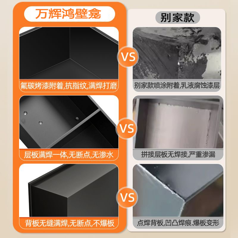 304 stainless steel niche embedded thick bathroom shelf wall cabinet background wall TV cabinet cross-border factory wholesale