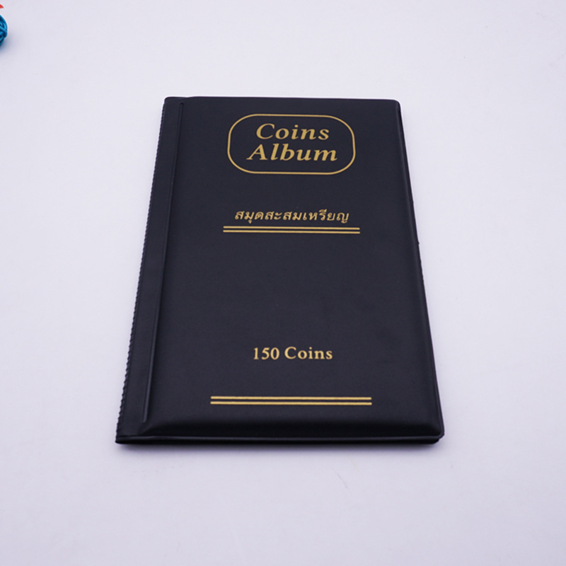 Factory Direct Sales 150 Grids Coins Anti-Oxidation Collection Book Ancient Coins Copper Coins Vertical Protection Storage Book Cross-Border Support