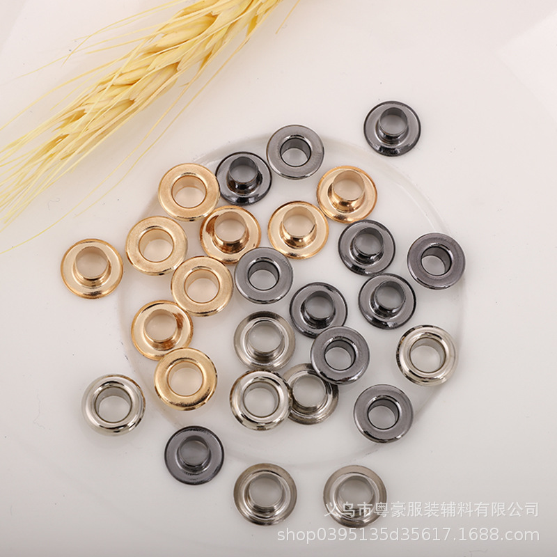 Factory direct copper iron gas eye buckle inner diameter 2mm-50mm hanging plating plus bright DIY manual steam eye buckle spot