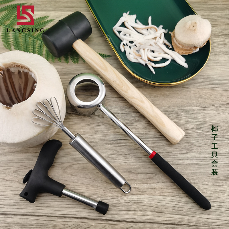 машина для открытия кокосов из нержавеющей стали набор для открытия кокосов пробойник для кокосовой скорлупы формирователь мякоти кокоса инструмент для открытия кокосов
