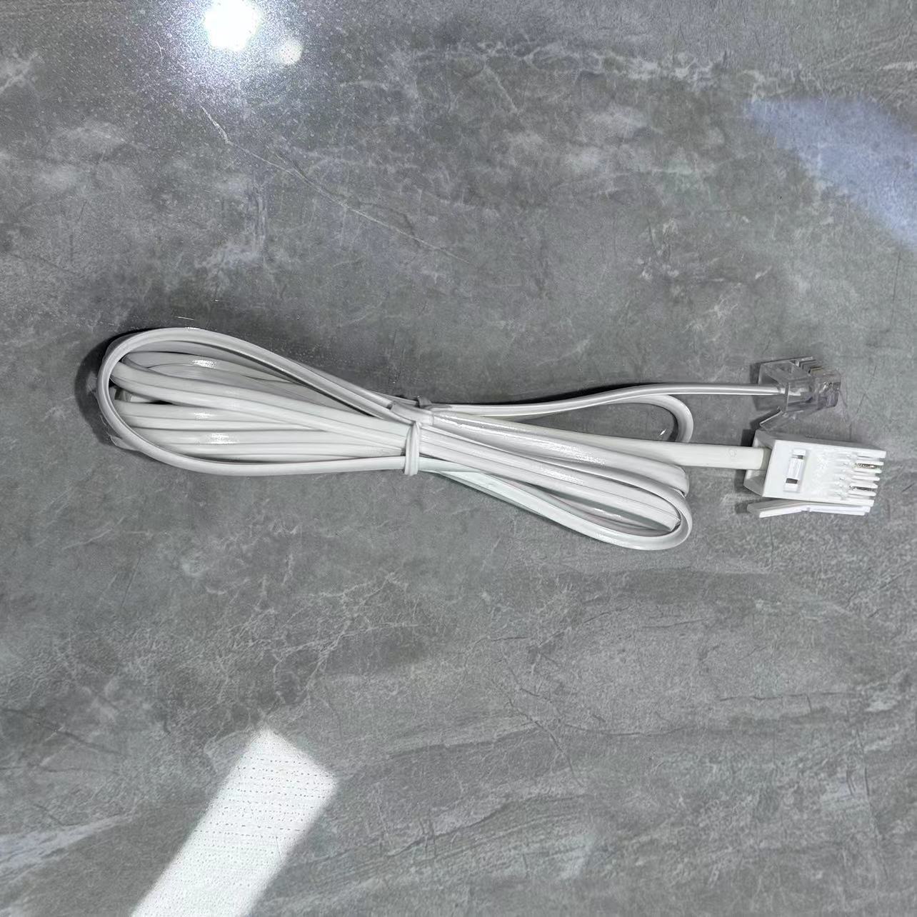 British telephone line RJ11 Crystal Head 6P2C + UK flat Crystal Head telephone line 1.5 m in stock supply