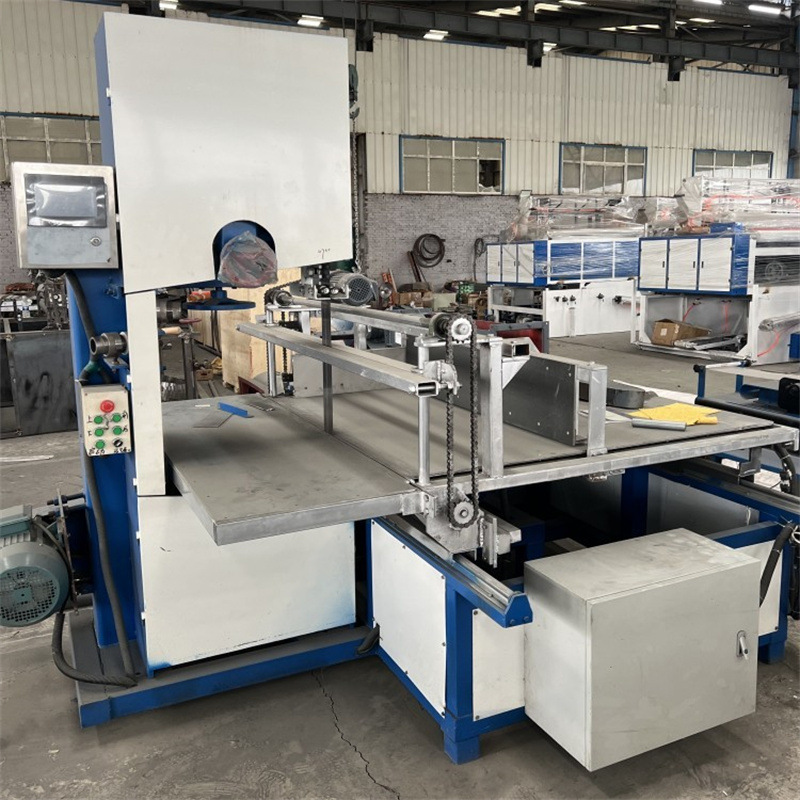 Commercial Band Saw Paper Cutting Machine, Fire Paper Processing Machinery, Foam Printing Yellow Paper Slitting Machine, with Flat Cuts and No Burrs