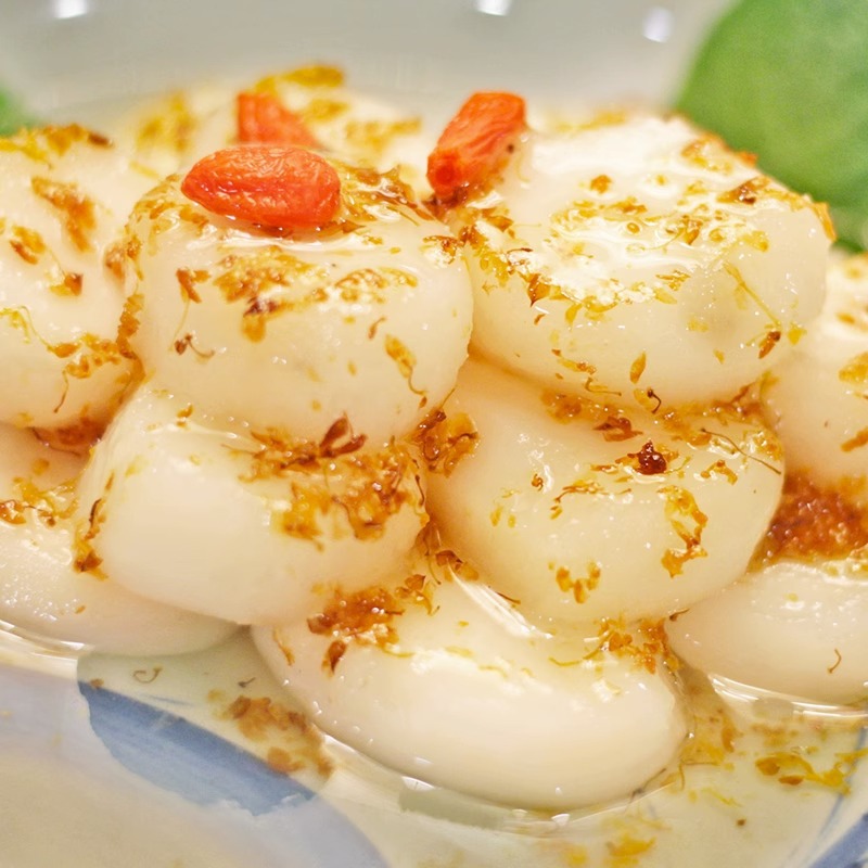 Османтус, водяные каштаны, консервированные фрукты, кантонские холодные блюда, десерты, готовые к употреблению в сахарном сиропе, отели и клубы