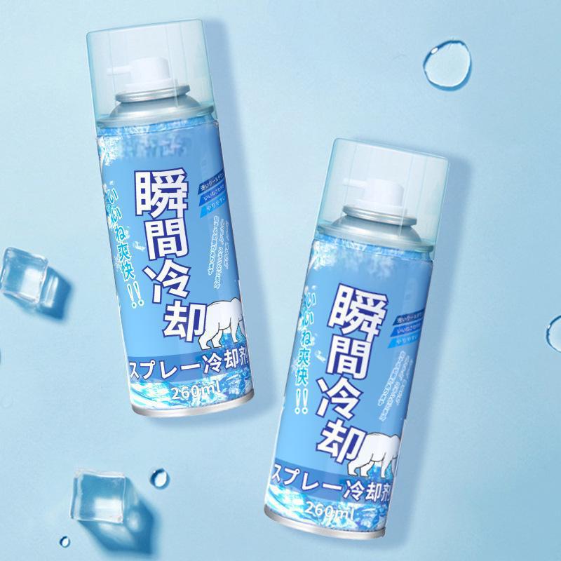 Cooling Spray Summer Car Rapid Cooling Agent Car Rapid Cooling Refrigeration Artifact for Car Indoor Instant Cooling