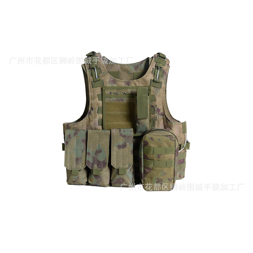 Amphibious Tactical Vest Python Pattern Camouflage Molle System Cycling Sports Outdoor Tactical Vest Real Cs