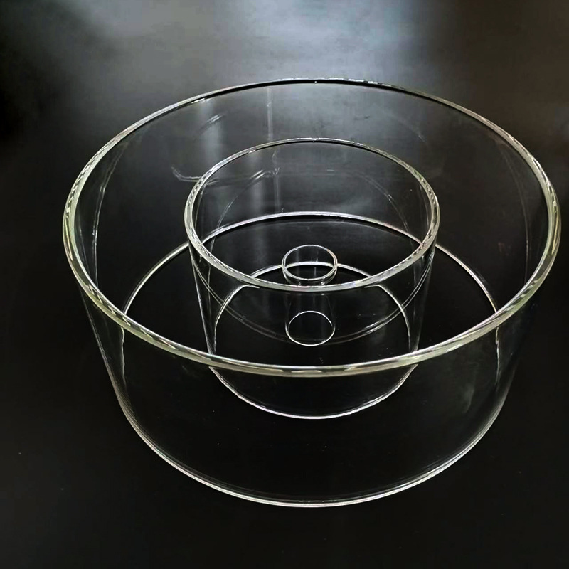 Трубка из боросиликатного стекла, термостойкая прозрачная стеклянная трубка для наблюдения, фланцевая стеклянная чаша для наблюдения, пробирка, стеклянная трубка для соломинки