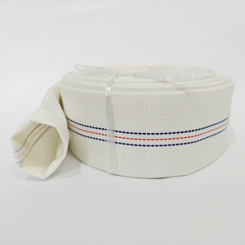 Agricultural High Pressure Explosion-proof 1inch pvc Thickeneded Canvas Water Belt 4inch 8inch White Braided Agricultural Irrigation Watering Ground Soft Water Pipe