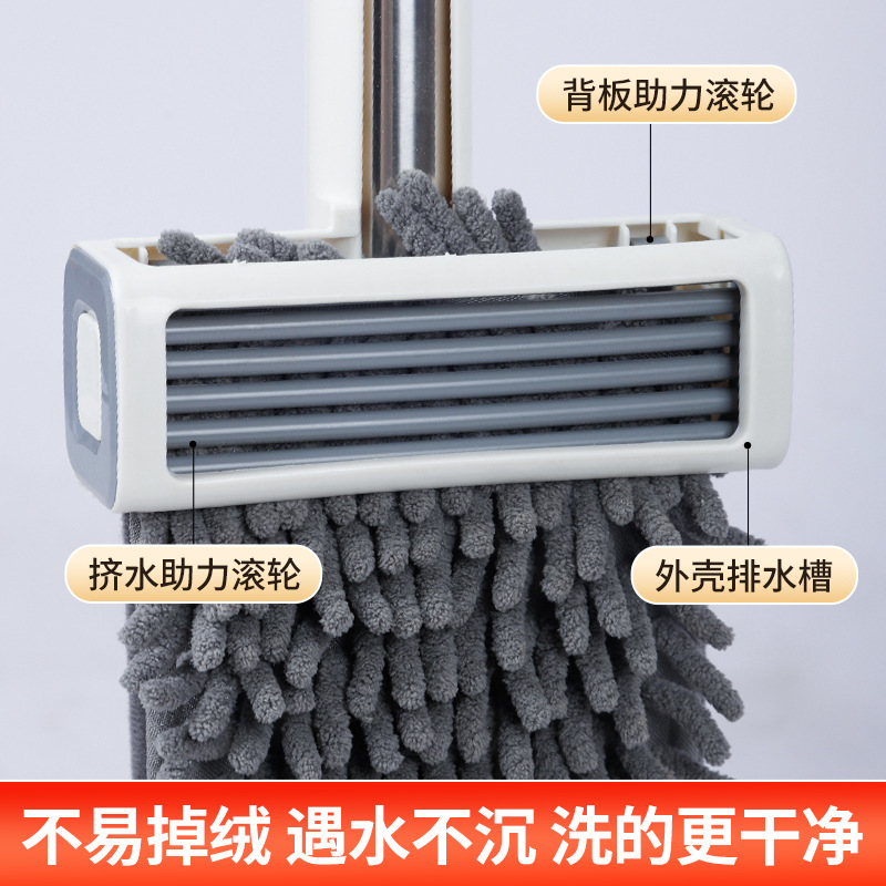 Большой плоский моп для впитывающей влажной двойной уборки на плитке и деревянных полах, хозяйственный инструмент для мытья, большой плоский моп