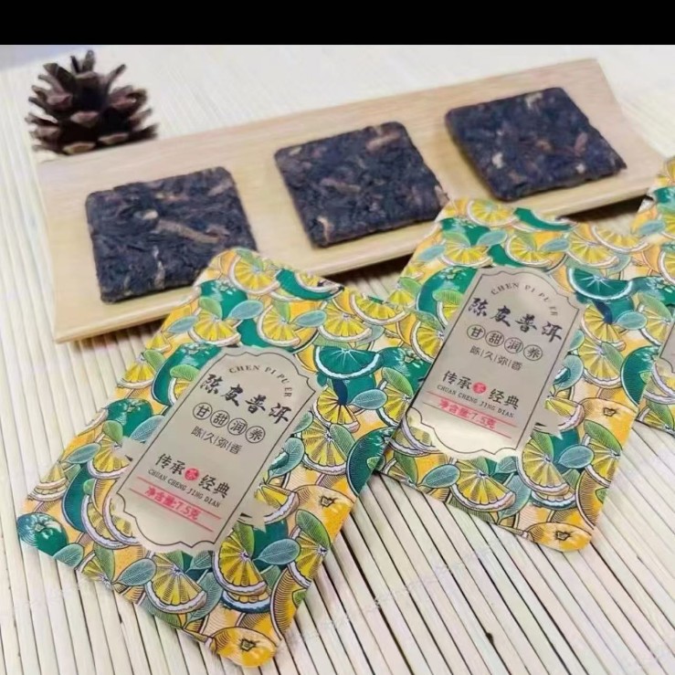 Fuding white tea tangerie white tea old white tea small square biscuit tea small bubble tea bag small round cake tea wholesale