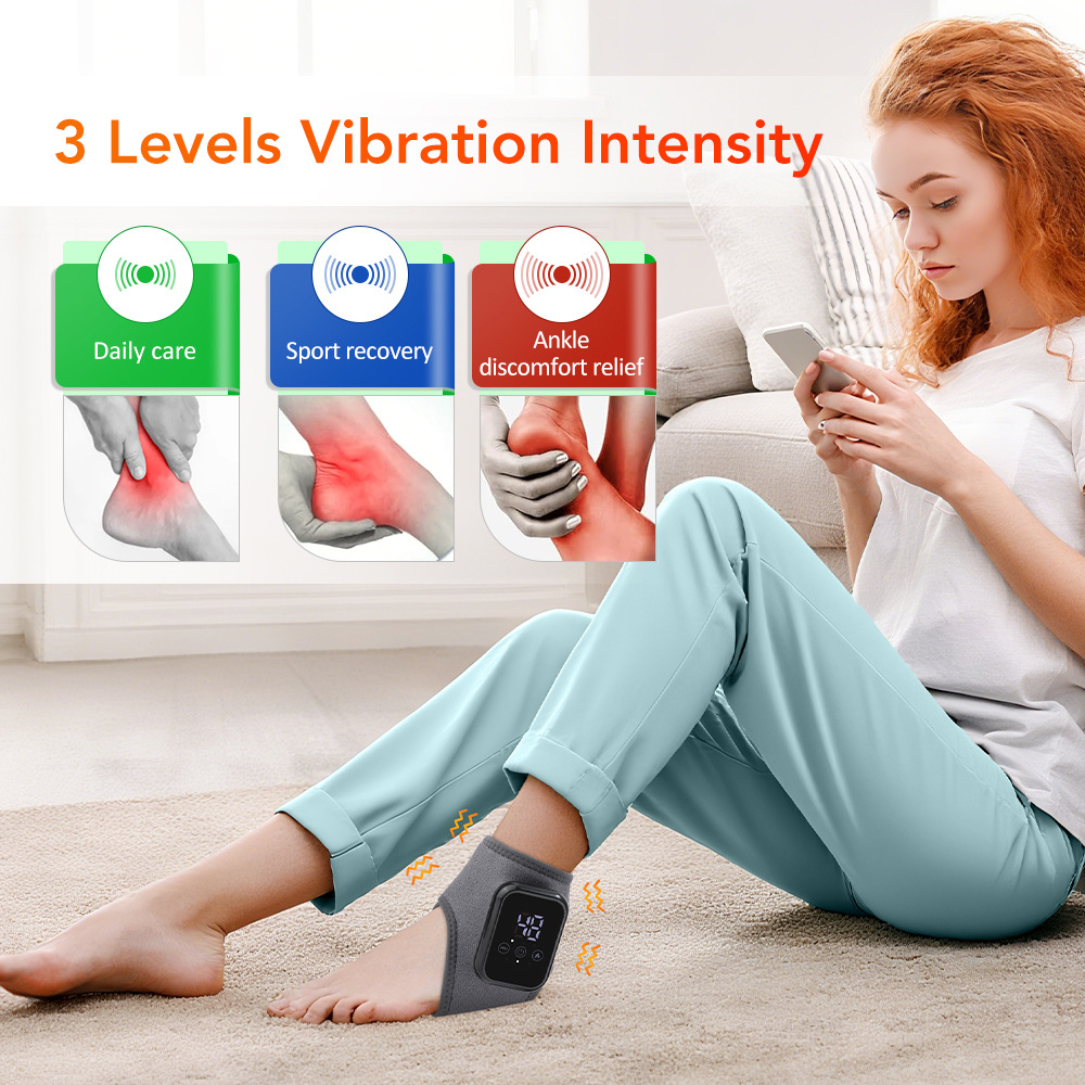 Cross-Border Hot-Selling Ankle Foot Massager Joint Massage Intelligent Temperature Control Electric Heating Massage Hot Compress Ankle Massager