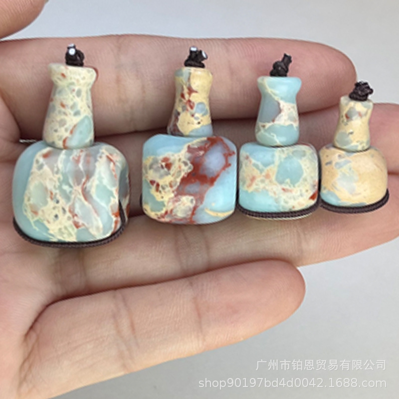 Factory wholesale optimization Shoushan stone Xizang style three-way Buddha head King Kong star Moon Bodhi accessories DIY text play set