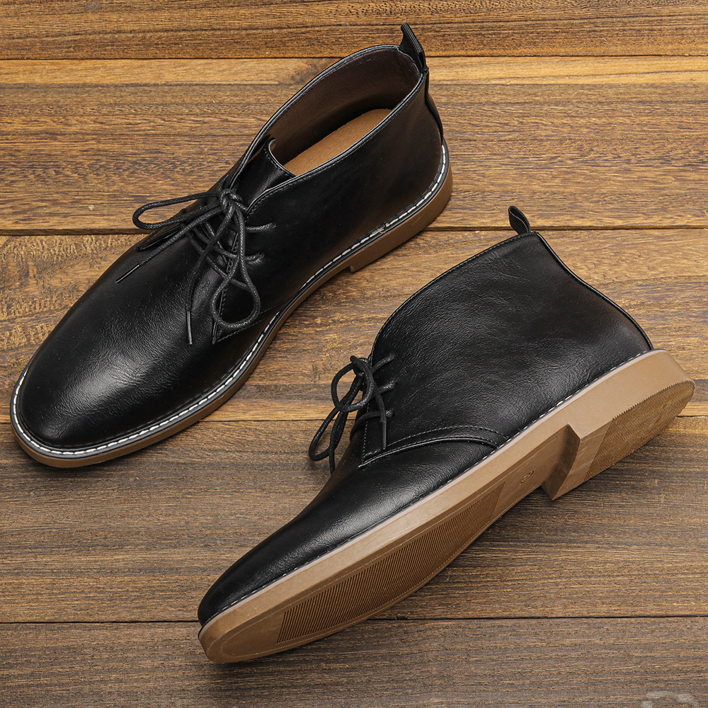 Cross-border plus size Men's Boots Retro Desert Boots Classic Polo Boots Color Amazon Independent Station Explosions Men's Leather Boots