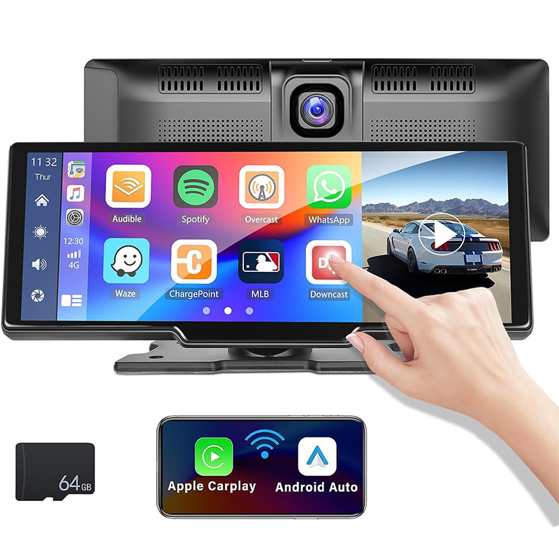 10.26-inch driving recorder dual-camera touch screen carplay car navigator cross-border HD car navigator