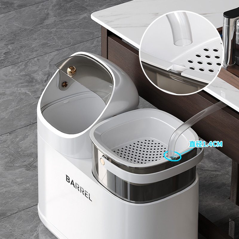 Tea bucket tea residue bucket tea bucket tea table waste water bucket wet and dry separation tea filter trash can kung fu tea set accessories