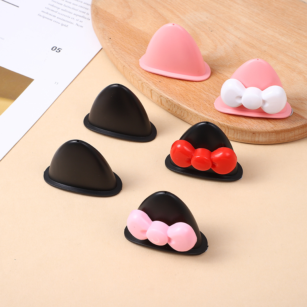 Four Seasons Universal Helmet Kitty Cat Ears Bow Helmet Decoration Electric Car Children Helmet DIY Accessories