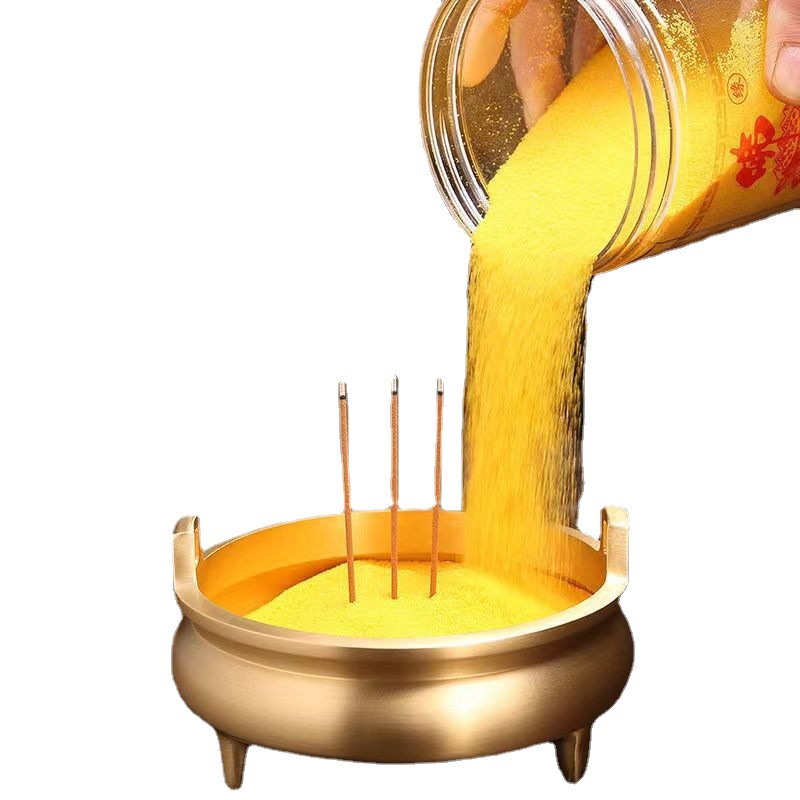 Incense Burner Gold Sand Wholesale 500g Buddha Incense Sand Gold Jade Bright Sand Bagged Incense Diamond Bright Sand Incense Burner Gray Sand