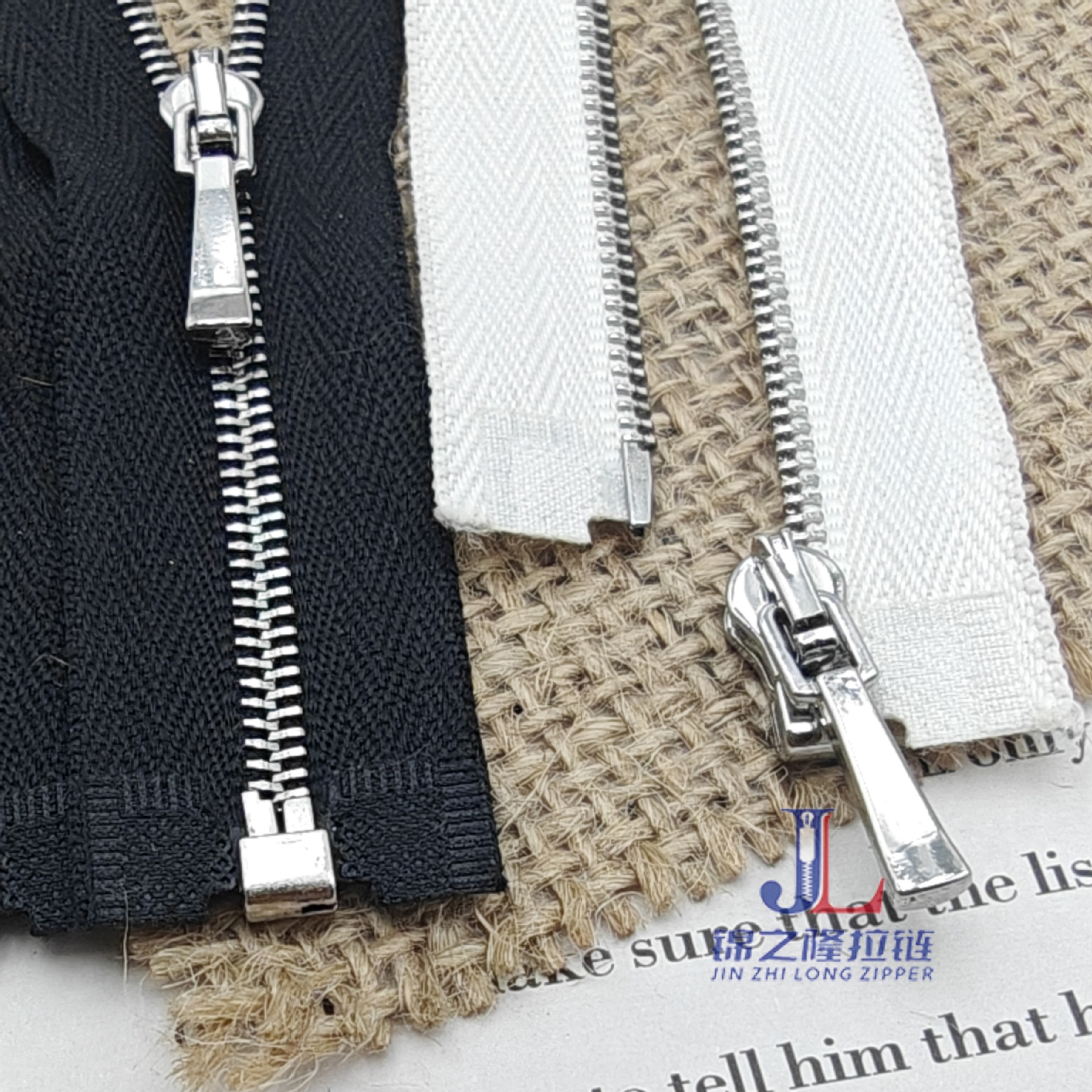 No. 1 No. 0 Zipper Metal Drip Head White Golden Open Tail Zipper Light Gold Bright Gun Small Polo Baby Clothes Zipper Chain