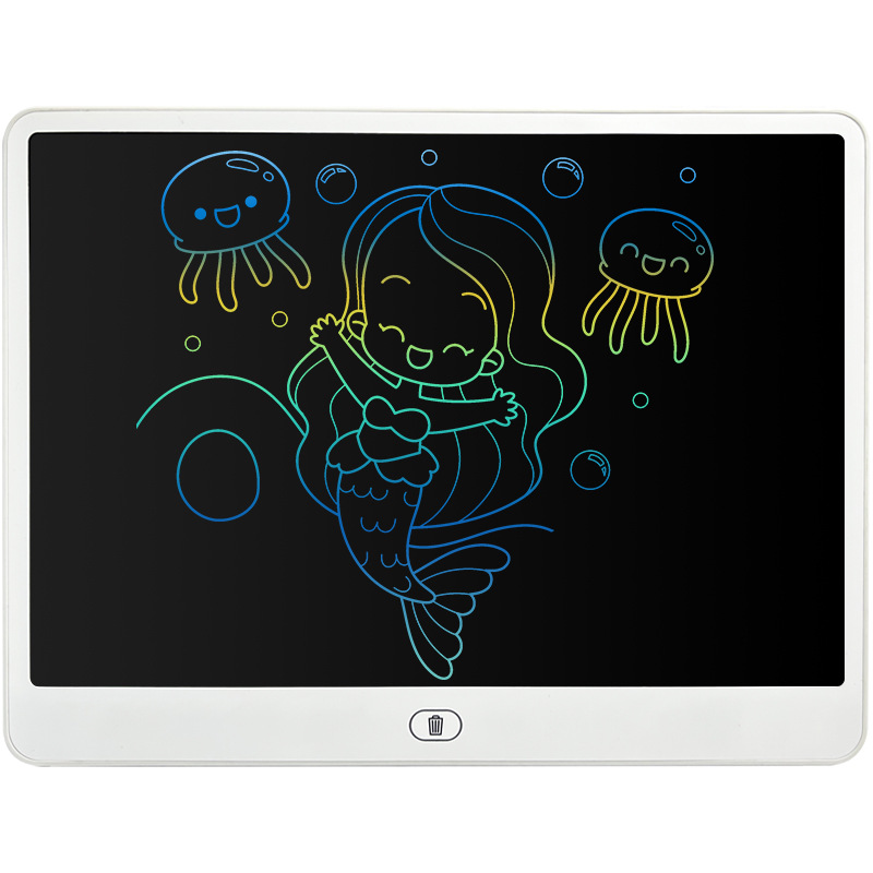 Lcd Handwriting Board 16inch Large Size Horizontal Screen Kidsren's Small Blackboard One-Click Clear Writing Board Erasable Drawing Board