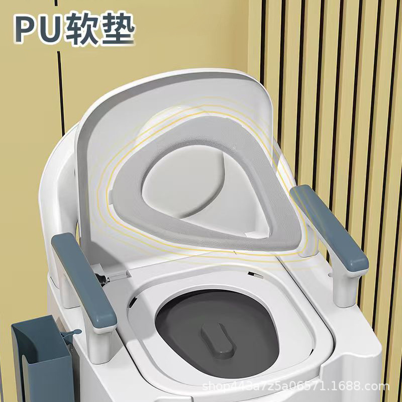Portable toilet stool for the elderly simple toilet household portable deodorant solid indoor bedroom bedside