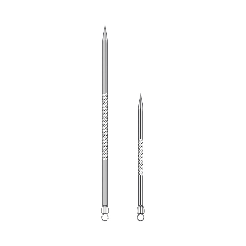 Factory new high-grade 8cm stainless steel mirror light acne needle acne needle portable acne needle acne needle wholesale