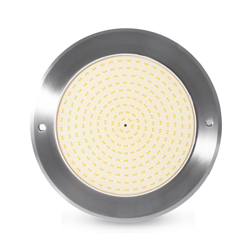 Cross-Border Outdoor 316 Stainless Steel Swimming Pool Light Ultra-Thin Fully Glued-Filled Supports Mobile App Wireless Remote Control Underwater Light