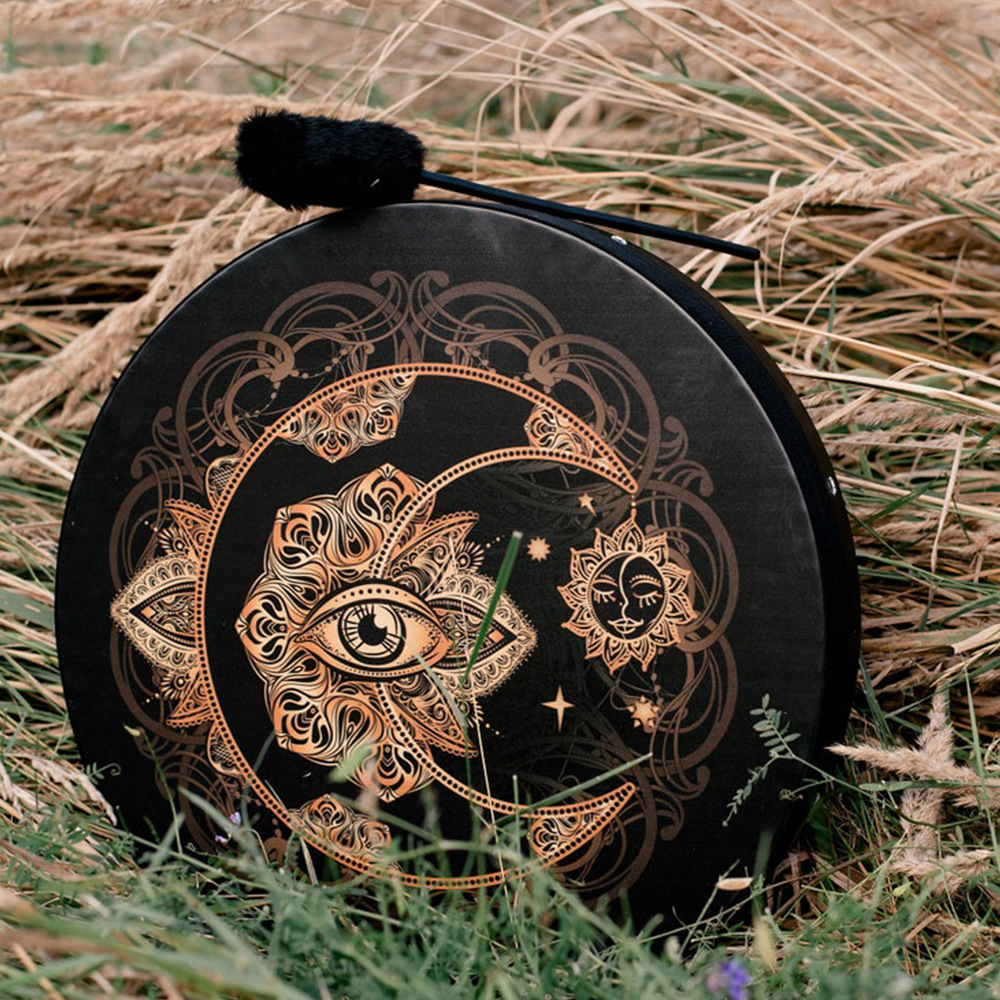 Cross-border new product eye DRUM VEGAN SHAMAN DRUM Siberian DRUM handmade decorative crafts
